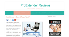 Desktop Screenshot of proextenderreviews.net